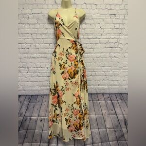 Vici Floral Wrap Maxi Dress Women’s Size Small NWOT